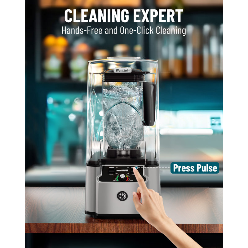 Mixeur silencieux avec insonorisation et pot de 80 oz de WantJoin