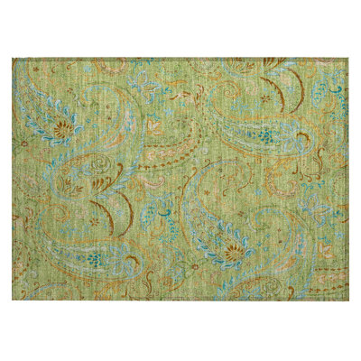 Tapis intérieur antidérapant lavable antidérapant 2 pi x 3 pi vert Artichaut