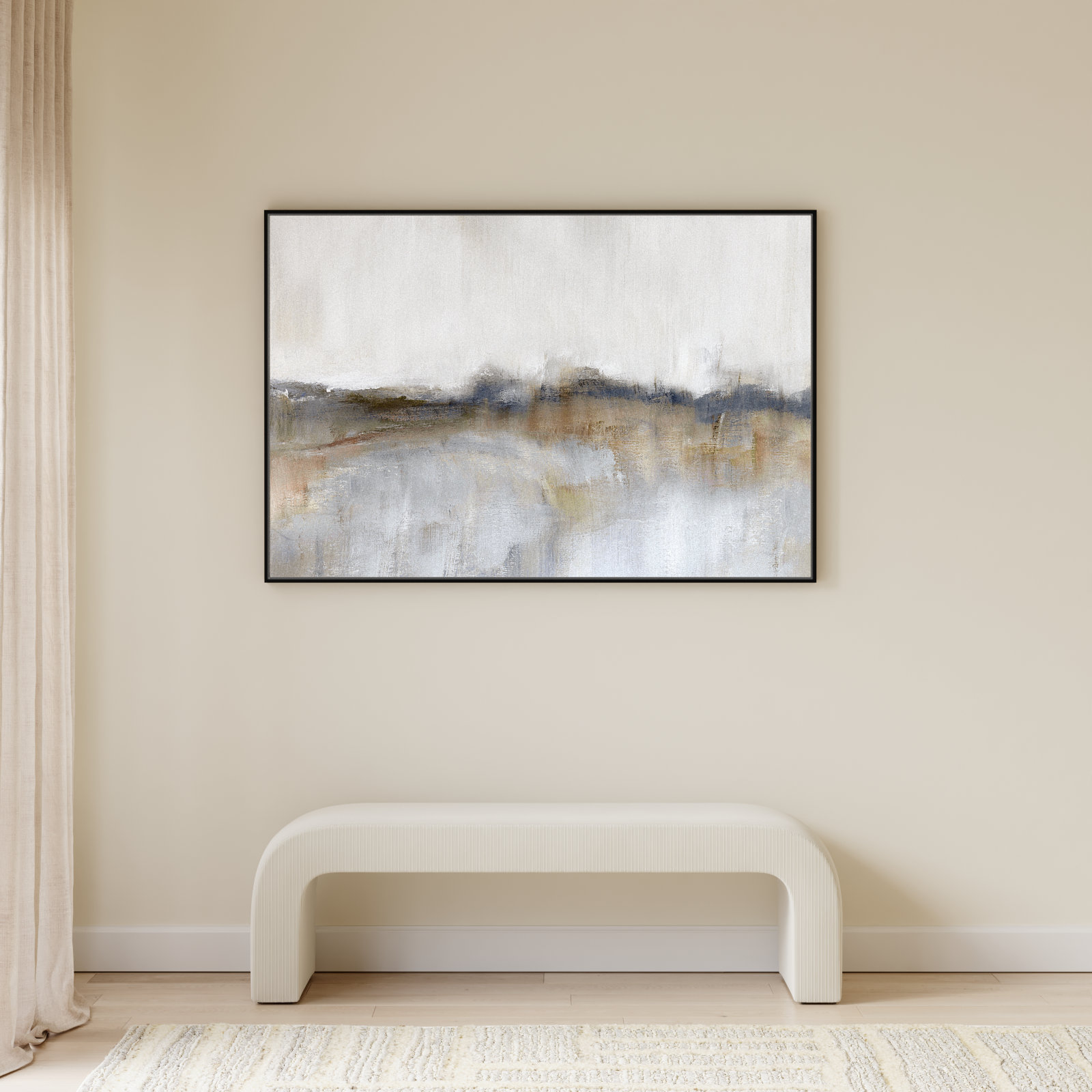 Autumnal Tide Print by Nan, 41.5''H x 61.5''W, Black