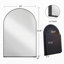 Armoire encastrée 24 po x 36 po, armoire murale en métal avec miroir et tablettes réglables pour la salle de bain-265197356