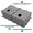 16 Gauge Stainless Steel 32 X 18 X 9 Inch Undermount Double Bowl Kitchen Sink  With 9 Inch Deep Sink