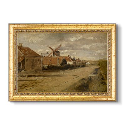 Le moulin de Kiel (Demolen van het Kiel), v. 1885-1888-Henri de Braekeleer-Toile encadrée personnalisée