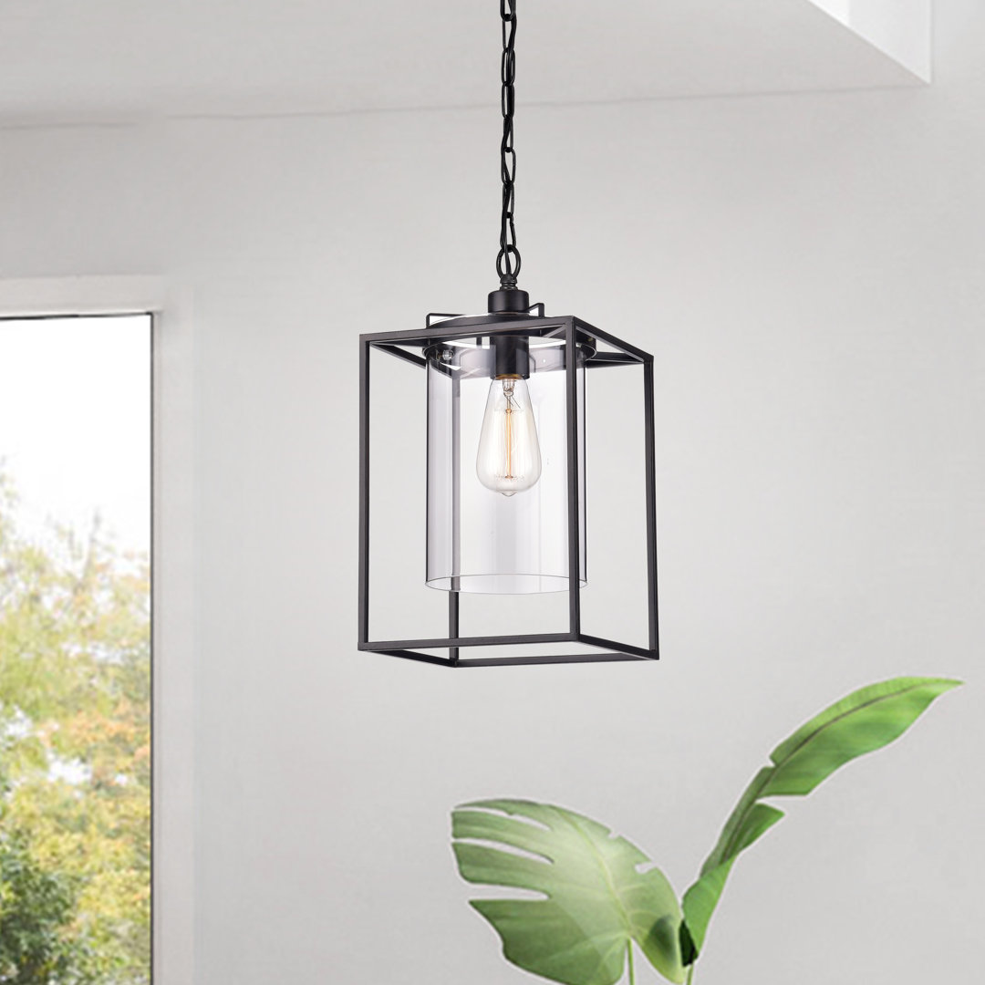 Jacquline 1 - Light Brownish Black Single Pendant Ivy Bronx