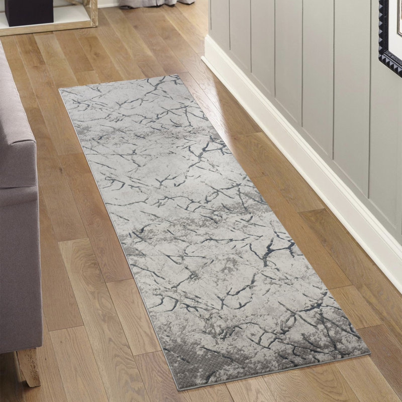 Gray Area Rug, Runner 2'7" x 9'10"