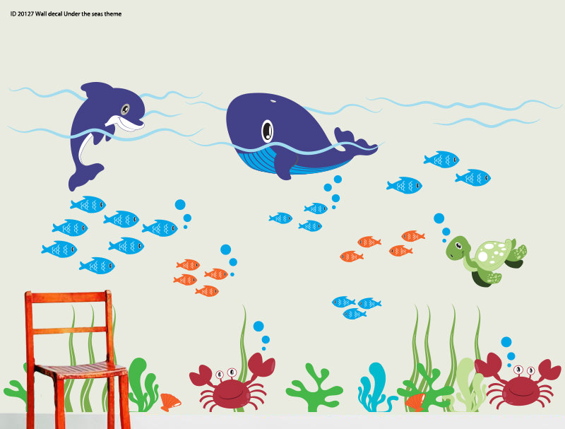 Non-Wall Damaging Wall Decal, Scheme B
