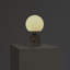 Grande lampe de chevet moderne en marbre et globe givré 15 po Mila-87756008-126420616