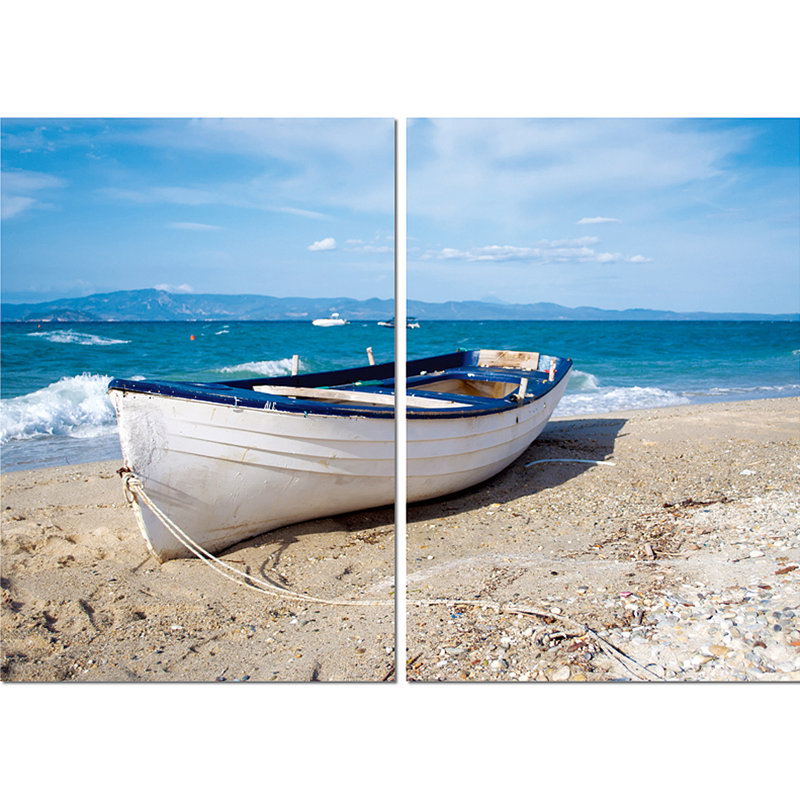 Leisurely Afternoon Multicolor Vinyl Canvas Landscape Print Set