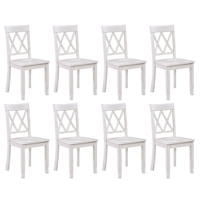 Chaises de salle à manger Bronxton, Blanc, 8