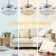 Haliey 4 - Blade LED Crystal Ceiling Fan with Remote Control and Light Kit Included