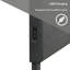 Grand lit plateforme tapissier Kylise avec 2 ports USB-65654544