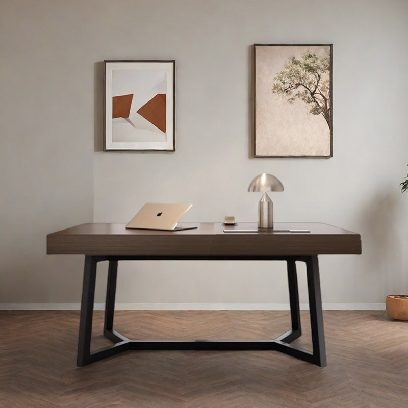Bureau simple fait à la maison en bois massif, H 29,53 po x l 47,24 po x P 23,62 po