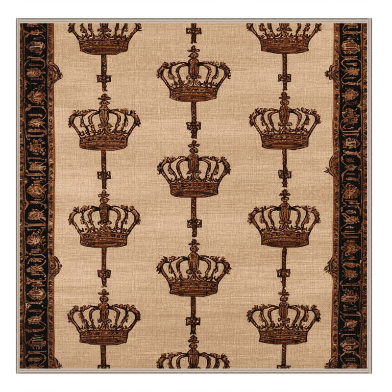 Tapis brun français lavable à la machine, Carré 5 pi