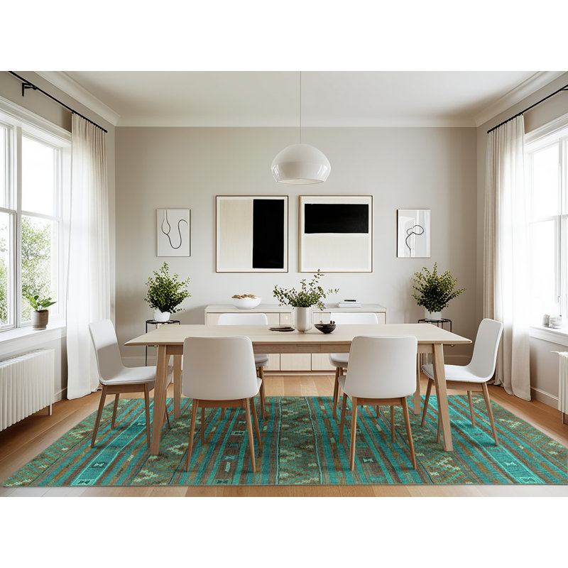 Jarnail Performance Southwestern Indoor Rug, Rectangle 7' x 10'