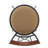 Basche Swivel Upholstered Adjustable Height Counter Stool with Metal Frame