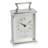 Roman Numeral Metal Quartz Movement / Crystal Tabletop Clock in Silver