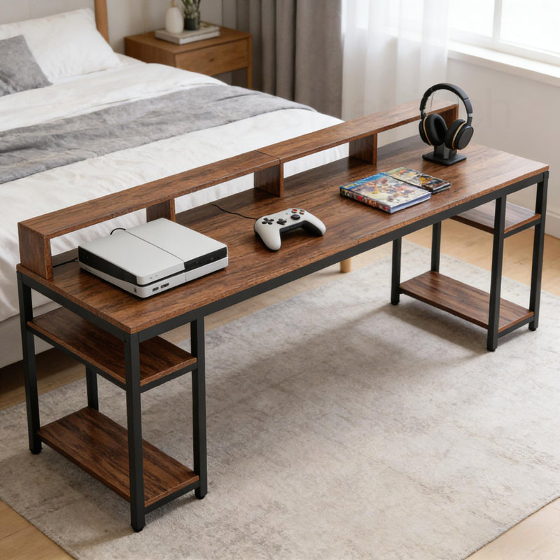 Bureau d'ordinateur pour deux personnes