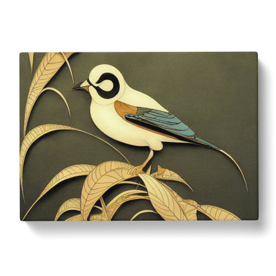 Evocative Bird Deco - Wrapped Canvas Print