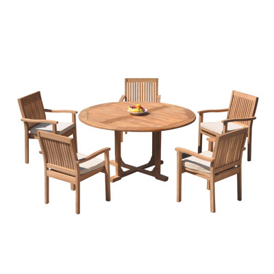 Pemberton Outdoor - Piece Teak Dining Set