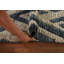 Tapis oriental bleu marine marocain 6 x 8