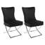 Chaise parsons rembourrée en velours capitonné Chary-231134447