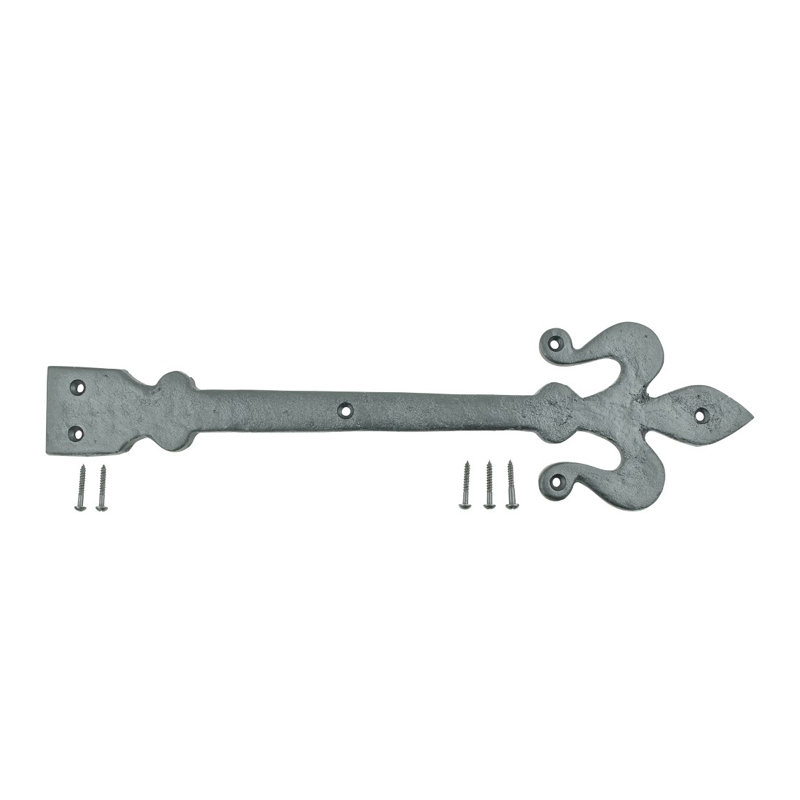 Charnière de porte simple à fixation en surface h 4,25 po x l 16 po