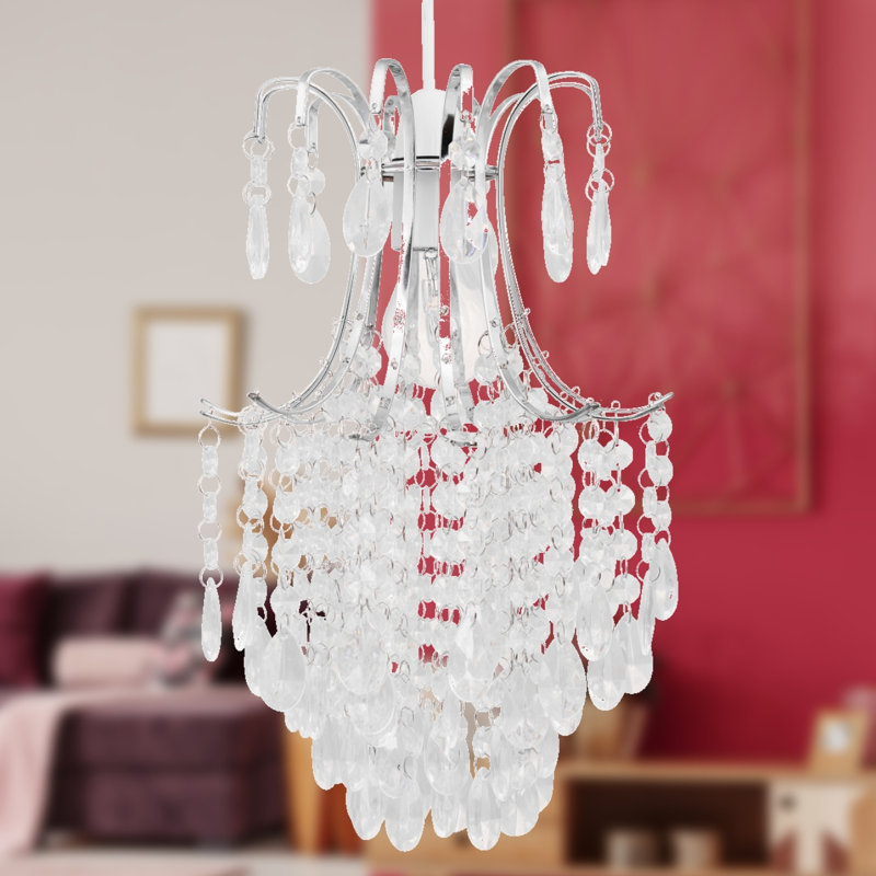 36cm H Plastic Novelty Pendant Shade ( Uno ) in Transparent
