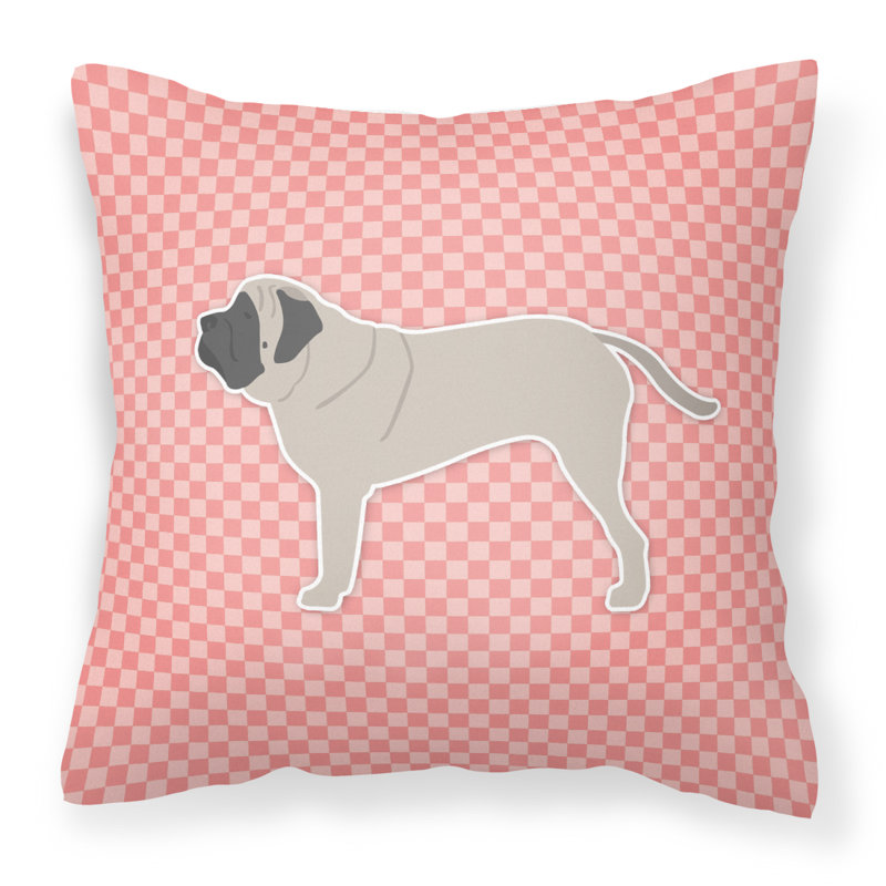 Coussin intérieur/extérieur anglais marigide, H 18 po x l 18 po x P 3 po, Rose
