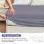 Drap-housse en microfibre brossée à motif tournesol (avec sangles seulement), convient jusqu'à 14 pouces.-123495486-123495482