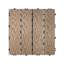 Paquet de 11 tuiles de terrasse 11,8 pouces à emboîtement WPC pour balcon de terrasse et plancher extérieur-107750648