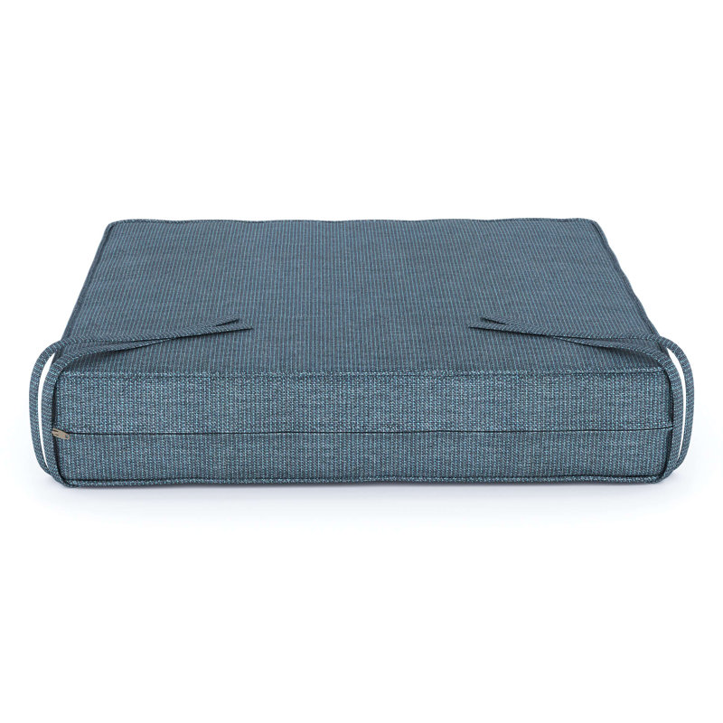 Outdoor Sunbrella® Seat Cushion, 17" W x 17" D, Spectrum Denim Sunbrella®