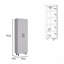 Cabinet H 71 po, cinq tablettes internes, deux portes-649735736