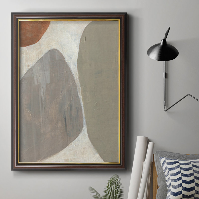 Three Stones I, toile encadrée de qualité supérieure - prête à être accrochée, H 36 po x l 24 po x P 1 po