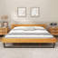 Base de lit en bois de pin, couleur naturelle et noire-137198126-137198125
