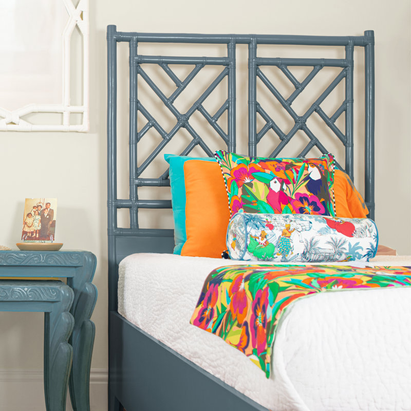 Chippendale Headboard, Twin, Regatta Blue