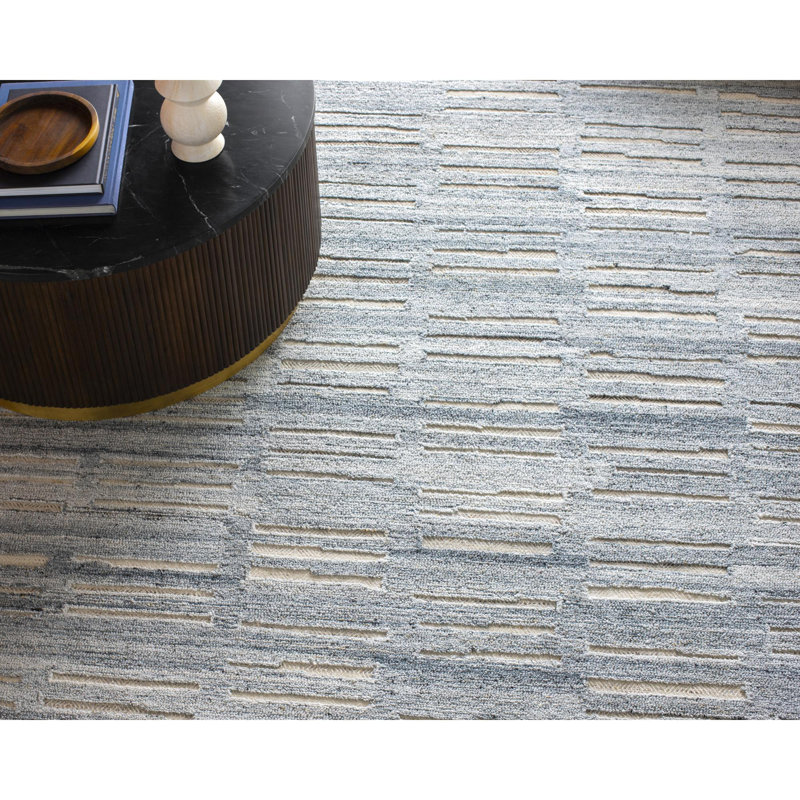 Calgary Hand Tufted Area Rug in Cream, Rectangle 8' x 10'