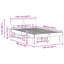Bed Frame with Headboard Solid Pine Wood-1070559627-1070559638