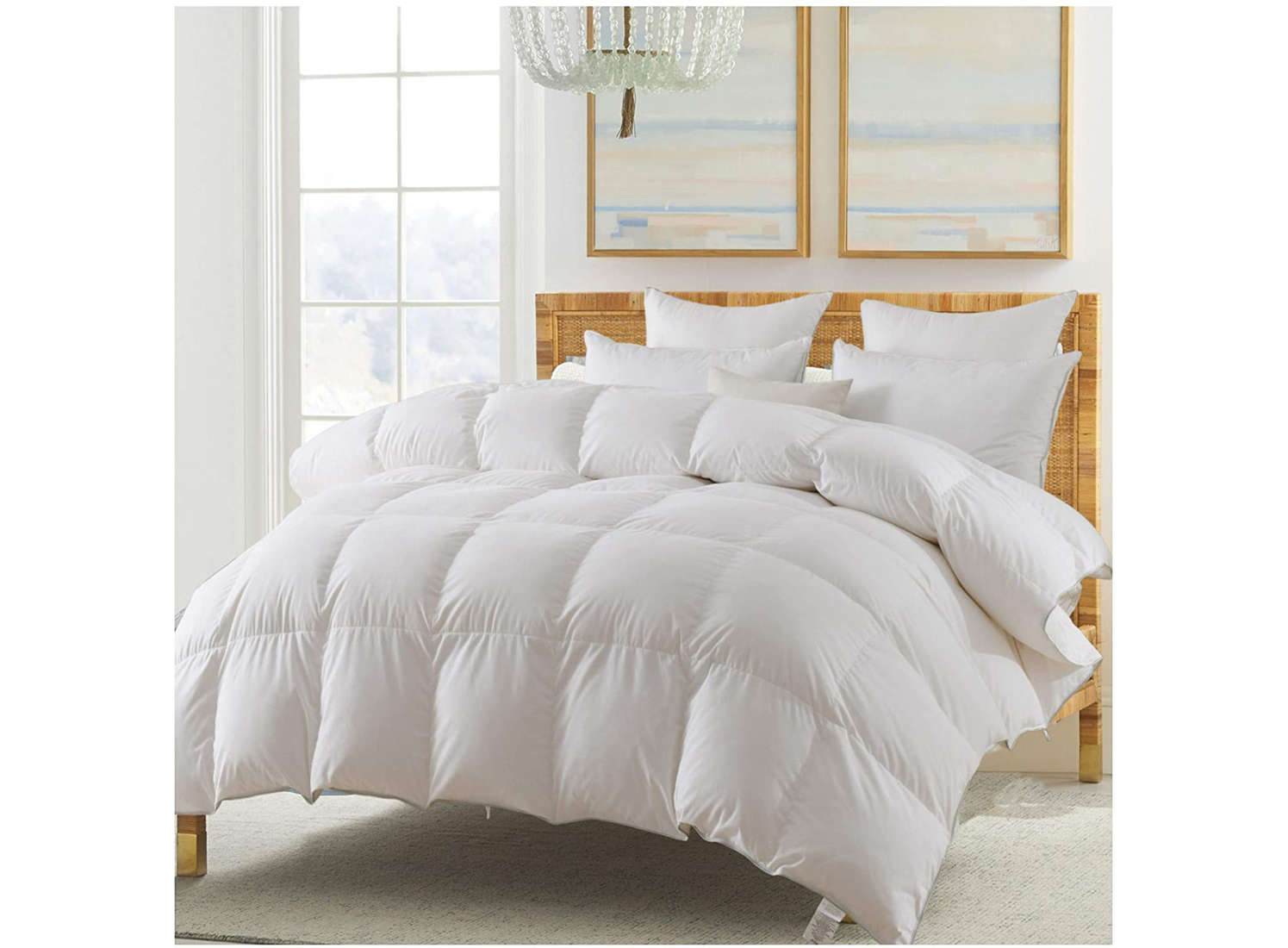 types of down comforters