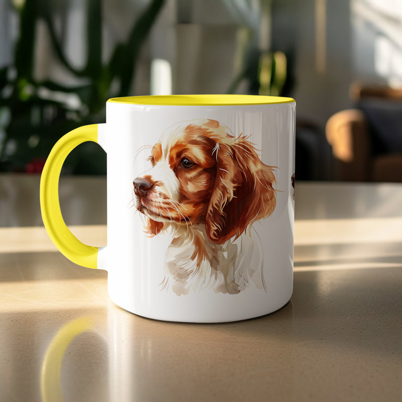 Mug, 2, Yellow