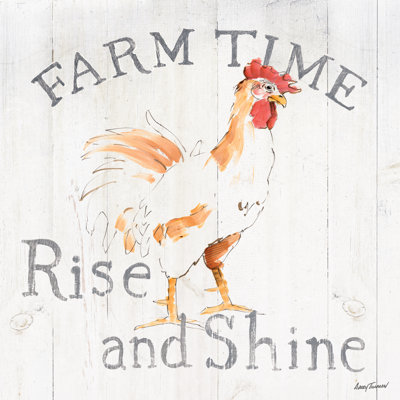 Farm Time Wood by Avery Tillmon - Wrapped Canvas Print