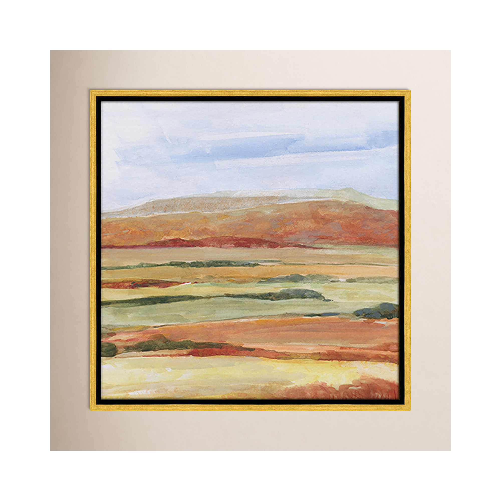 Sedona Magic Print by Sally Swatland, Gold, 17.5" H x 17.5" W x 2" D