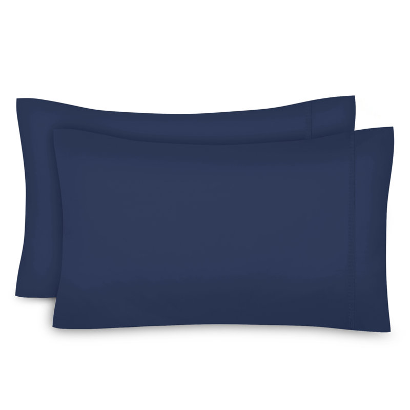 Percale Sheet Set, Twin XL Sheet Set + Fitted Sheet + 1 Pillowcase, Dark Denim