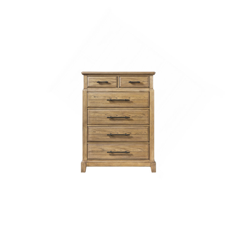 Commode 6 tiroirs - Finition caramel