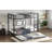 Sturdy Metal  Over  Bunk Bed With Trundle, Ideal For Space-Saving And Durability-819246843
