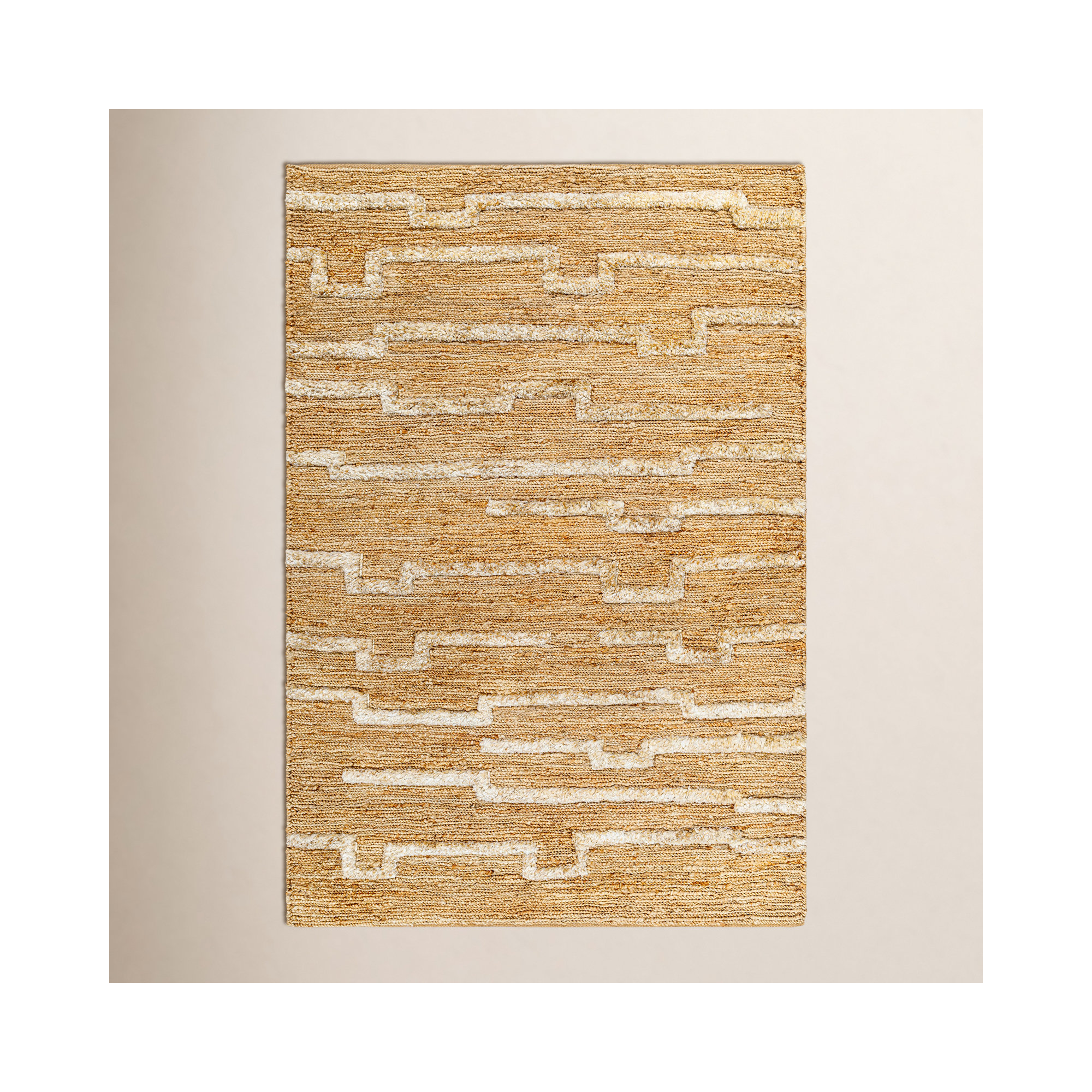 Febina Jute / Sisal Tan Rug, Rectangle 2' x 3'