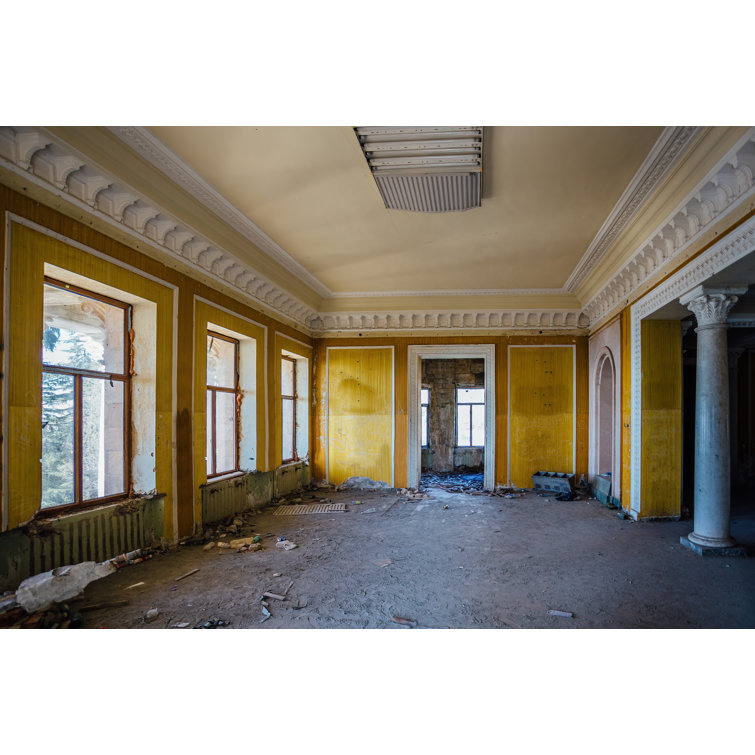 Old Abandoned Hall by Vladimir Zapletin - Wrapped Canvas Print
