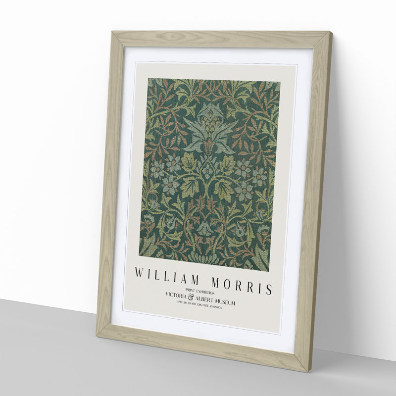Flower Garden Vol.2 by William Morris - Framed Print, 48cm H x 36cm W x 2cm D, Oak Framed
