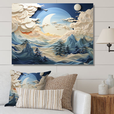 Clouds Celestial Landscape I - Landscapes Canvas Art Print