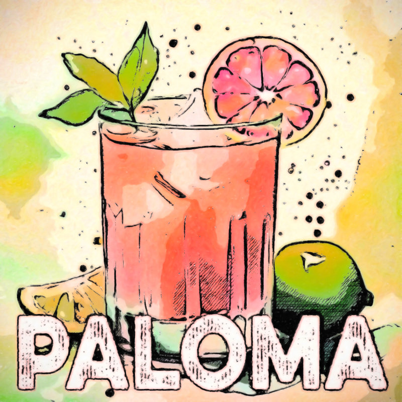 Paloma Cocktail 16 x 16