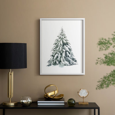 Épinette bleue I, reproduction encadrée - bois massif