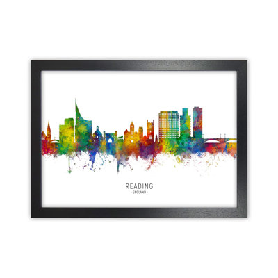 Reading England Skyline by Michael Tompsett - Print
